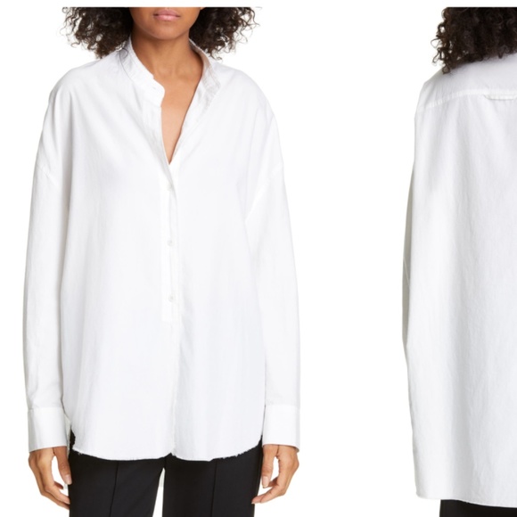 Vince Tops - Vince oversized boyfriend button down white office shirt